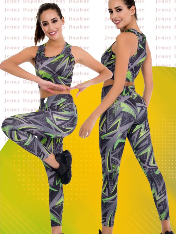 Sporcu Uzun Fitness Tayt ve Crop Takım 3037 - M